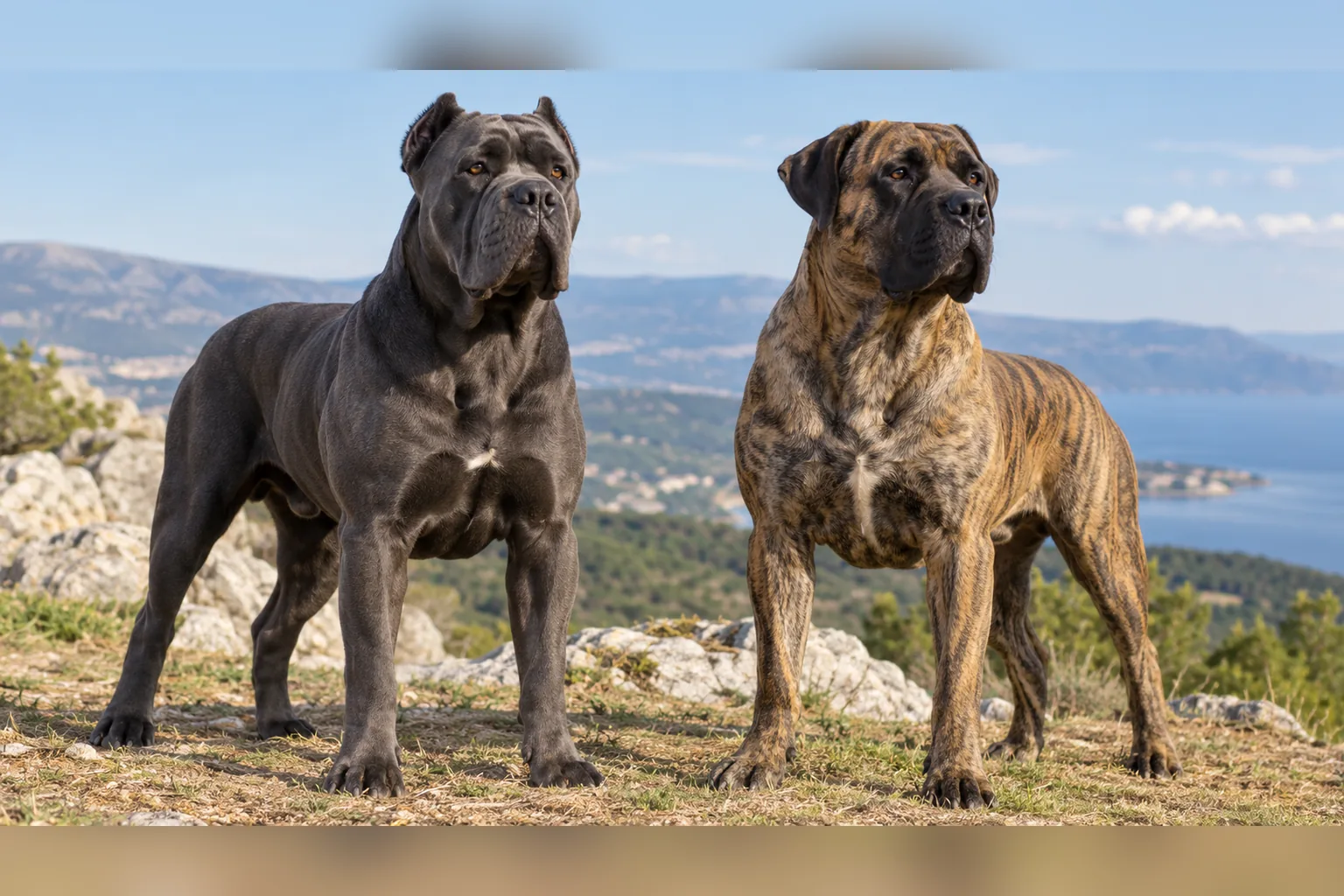 Cane Corso vs Presa Canario, dog guide and care information