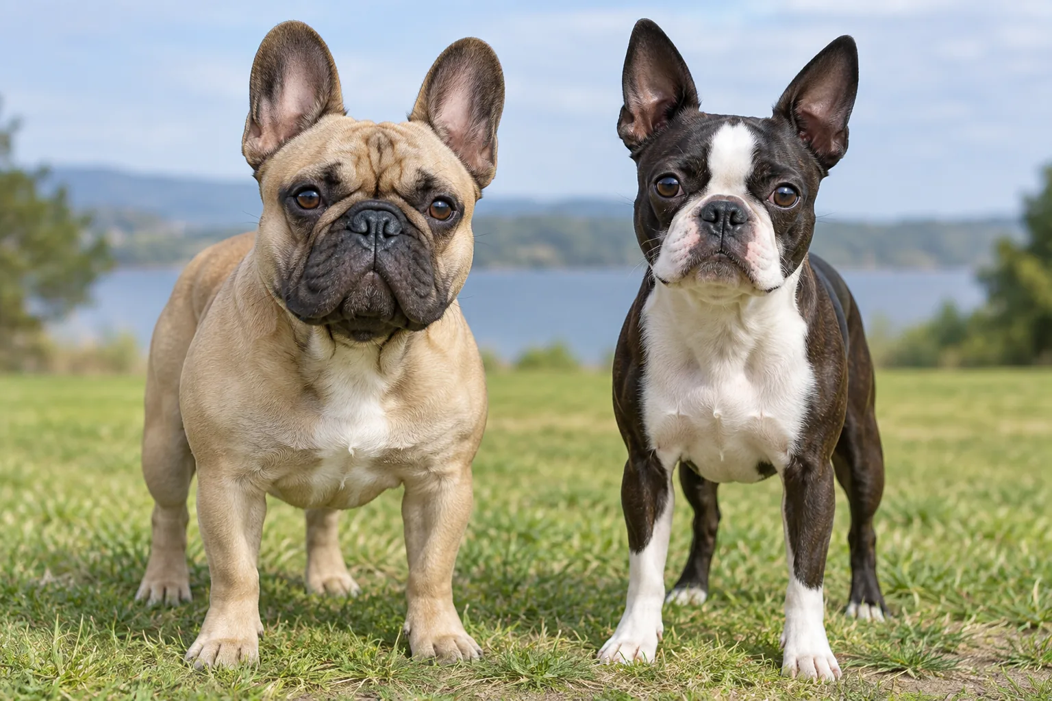 French Bulldog vs Boston Terrier, dog guide and care information