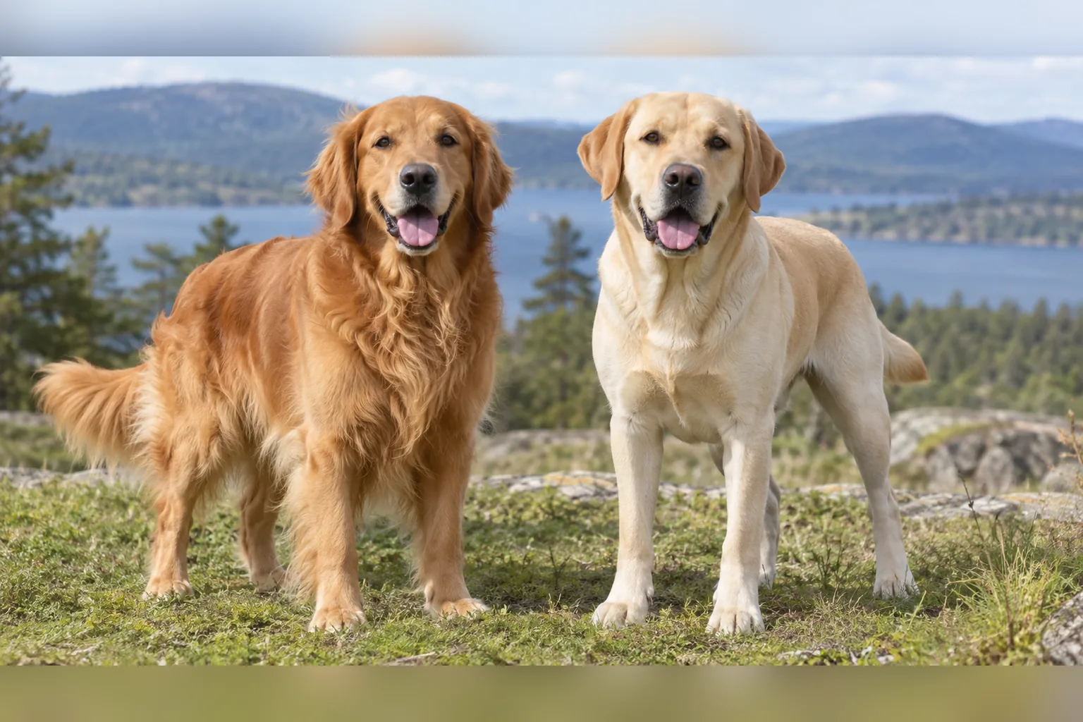 Golden Retriever vs Labrador Retriever, dog guide and care information